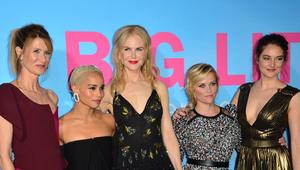 2017 feierten Laura Dern (v.l.), Zoë Kravitz, Nicole Kidman, Reese Witherspoon und Shailene ...