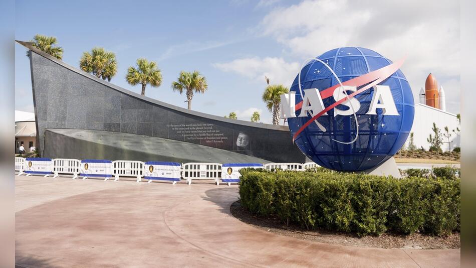 Blick auf das Kennedy Space Center, dem Weltraumbahnhof der NASA, in Cape Canaveral, Florida.