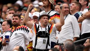 Deutscher Fan bei Deutschland-Curacao