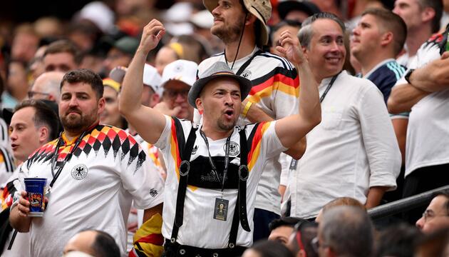 Deutscher Fan bei Deutschland-Curacao