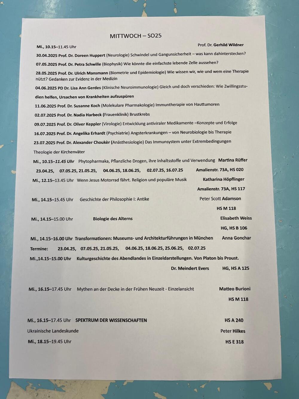 Semesterplan