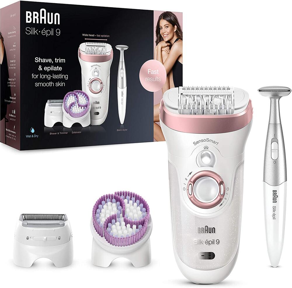 Haarentfernung, Waxing, Epilierer, glatte Haut, Rasierer, Braun