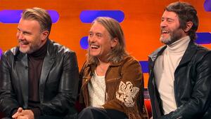 Gary Barlow (v.l., Mark Owen und Howard Donald sind die noch verbliebenen Mitglieder von Take ...