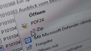 Die Packsoftware 7-Zip im Menü eines Computers