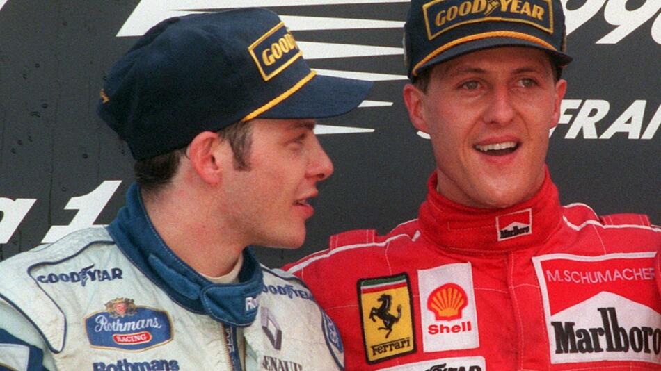 Michael Schumacher und Jacques Villeneuve 1996