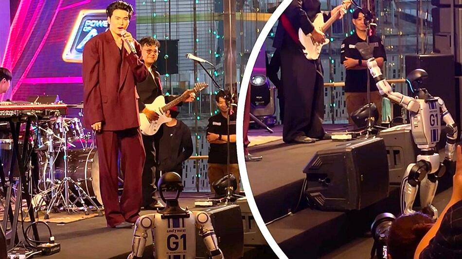 Hightech-Groupie: Roboter tanzt beim Livekonzert in Bangkok mit der Menge
