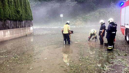 Zu Unwettereinsätzen kam es etwa in Kitzbühel