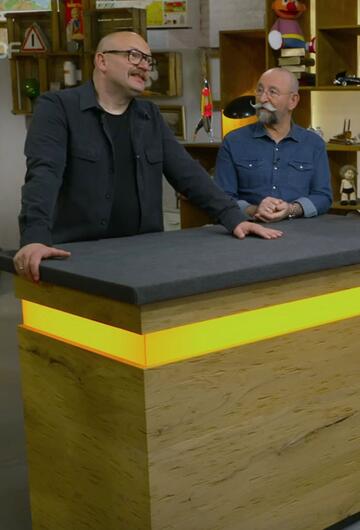 Sven Deutschmanek, Horst Lichter, Verkäufer Thomas, Reißfestigkeitsprüfmaschine