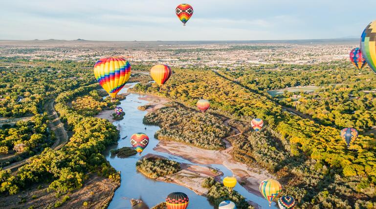 Rio Grande bei Albuquerque, New Mexico