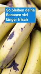 So bleiben Bananen länger frisch