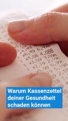 Kassenzettel: Gesundheitsschädlich?