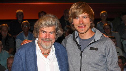 Reinhold Messner und seim Sohn Simon Messner