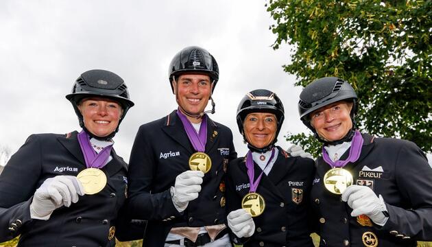 Die deutsche Dressur-Mannschaft