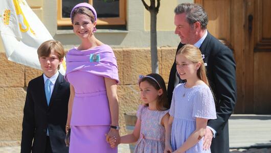 Prinzessin Madeleine, Chris O'Neill, Nicolas, Adrienne und Leonore