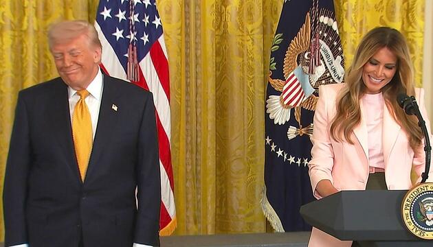 Melania Trump lobt Einfühlungsvermögen ihres Mannes – und erntet Gelächter