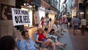 Protest gegen den Tourismus auf Mallorca