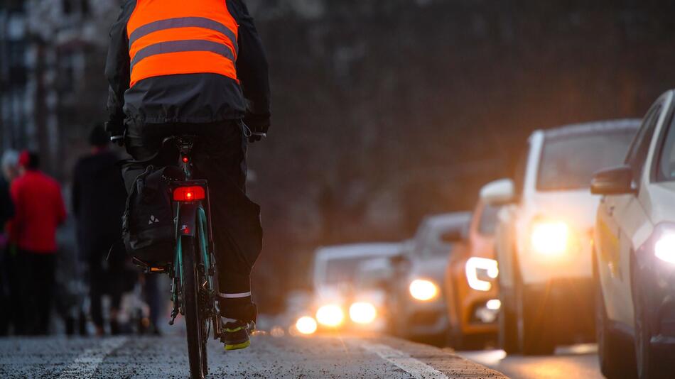 Fahrradfahrer in Frankfurt am Main