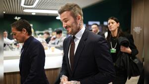 David Beckham ignorierte am Dienstag in Davos Fragen zu seinem Sohn Brooklyn.