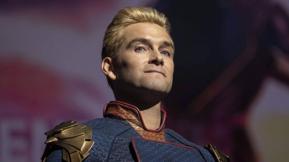 Antony Starr in seiner Paraderolle als manischer Superman aka Homelander.