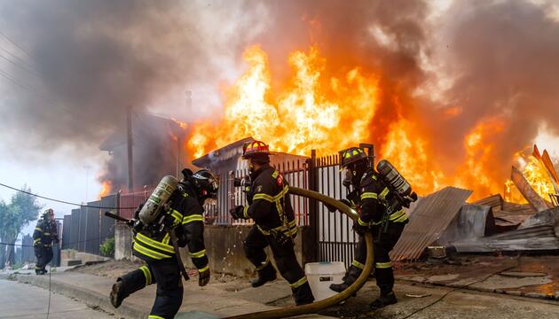 Waldbrände in Chile