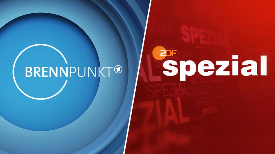 Logos von ARD-Brennpunkt und ZDF-Spezial