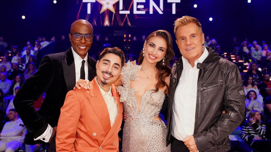 Bruce Darnell, Tony Bauer, Ekaterina Leonova und Dieter Bohlen