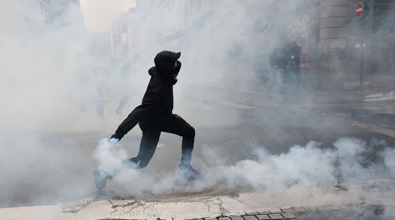 Proteste in  Rennes