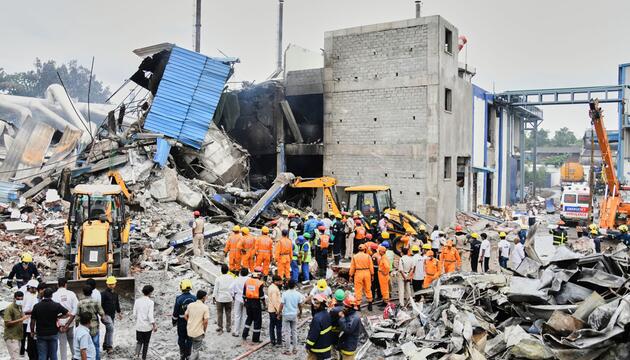 Explosion in Chemieanlage in Indien