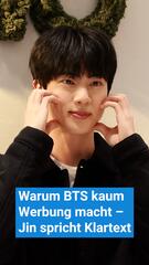 Warum BTS kaum Werbung macht – Jin spricht Klartext
