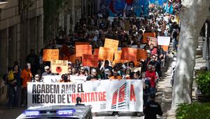 Demonstration gegen Wohnungsnot in Spanien