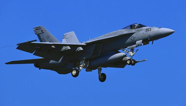 F/A-18-Kampfflugzeug der U.S. Navy