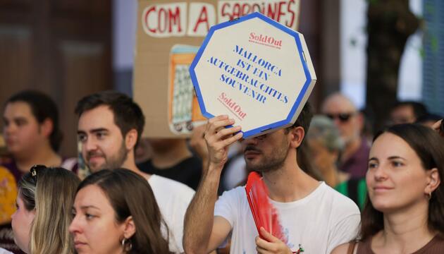 Protest gegen den Massentourismus auf Mallorca