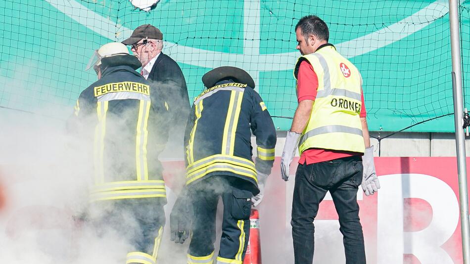 Mainz droht nach Pokal-Pyro Strafe