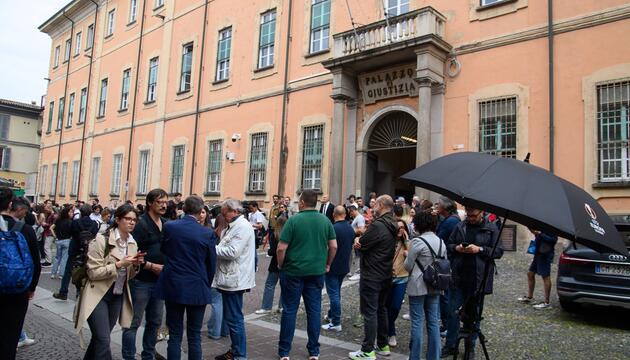 Anhörung bei der Staatsanwaltschaft in Pavia in Mordfall Poggi