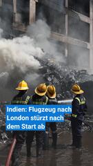 Viele Todesopfer befürchtet: Flugzeug nach Start in Indien abgestürzt