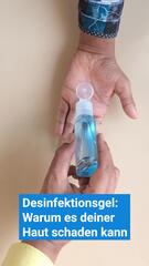 Desinfektionsgel schadet Haut