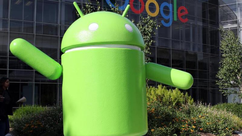 Android-Figur auf dem Firmencampus von Google