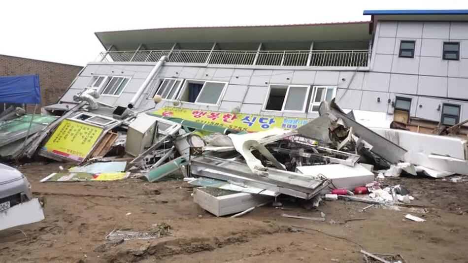 Tödliche Erdrutsche nach sintflutartigen Regenfällen in Südkorea