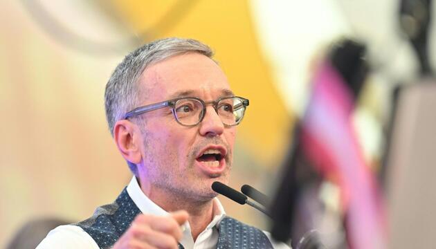 Kickl bei der Kundgebung der FPÖ am ersten Mai