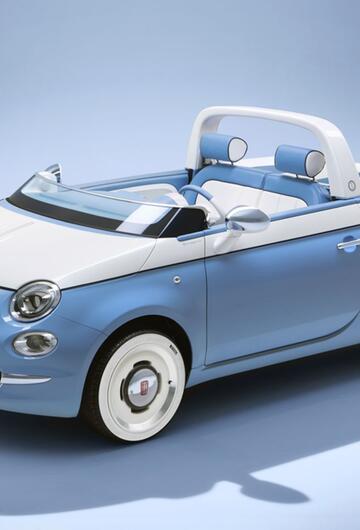 Fiat 500 Jubiläum: Sondermodell Fiat 500 Spiaggina '58 und ein Showcar