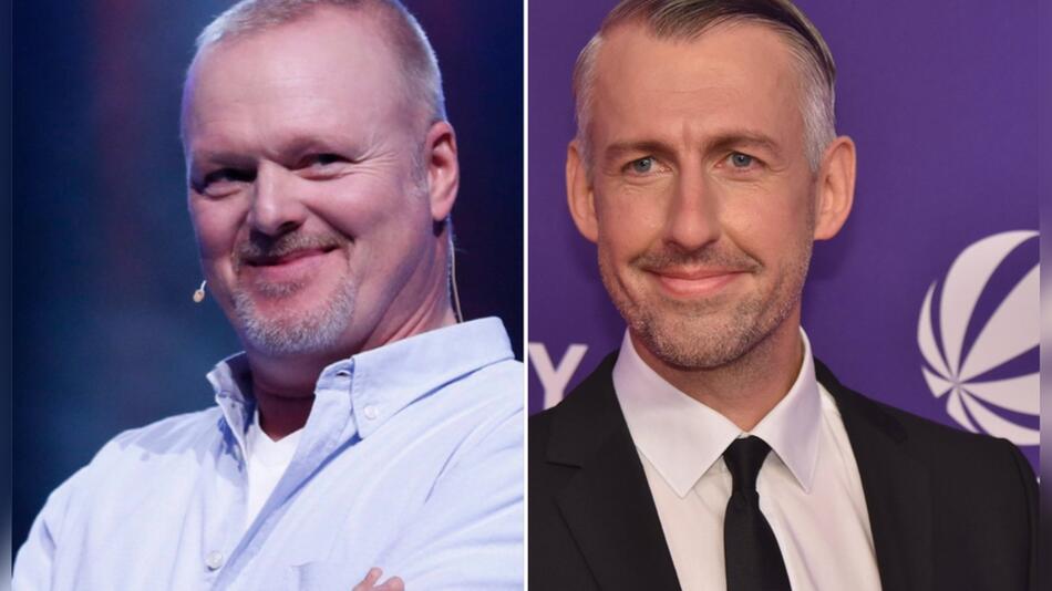 Stefan Raab (l.) und Sebastian Pufpaff treten am Mittwochabend in direkte Konkurrenz zueinander.