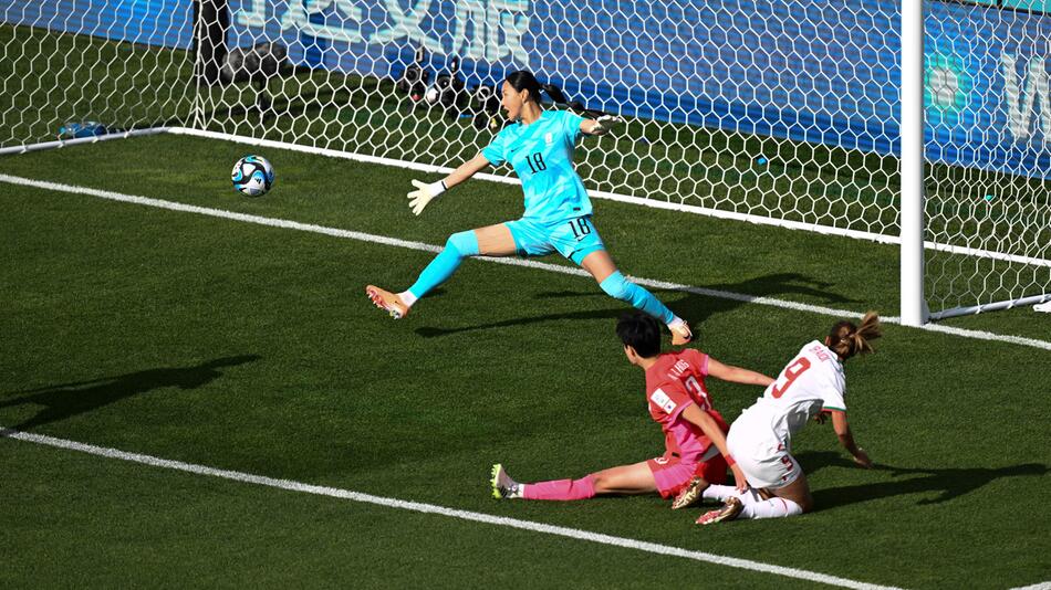 Ibtissam Jraidi erzielt gegen Südkorea den 1:0-Siegtreffer für die marokkanische Nationalmannschaft.