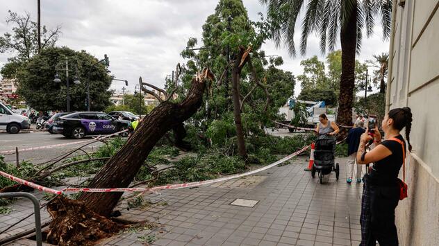 Schwere Regenfälle in Spanien