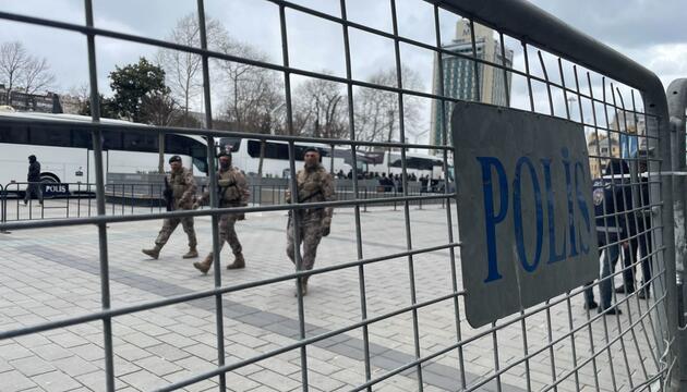 Polizeiabsperrung in Istanbul