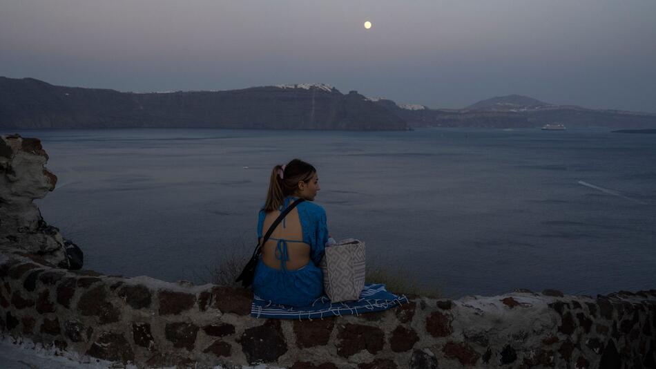 Sonnenuntergang auf Santorini