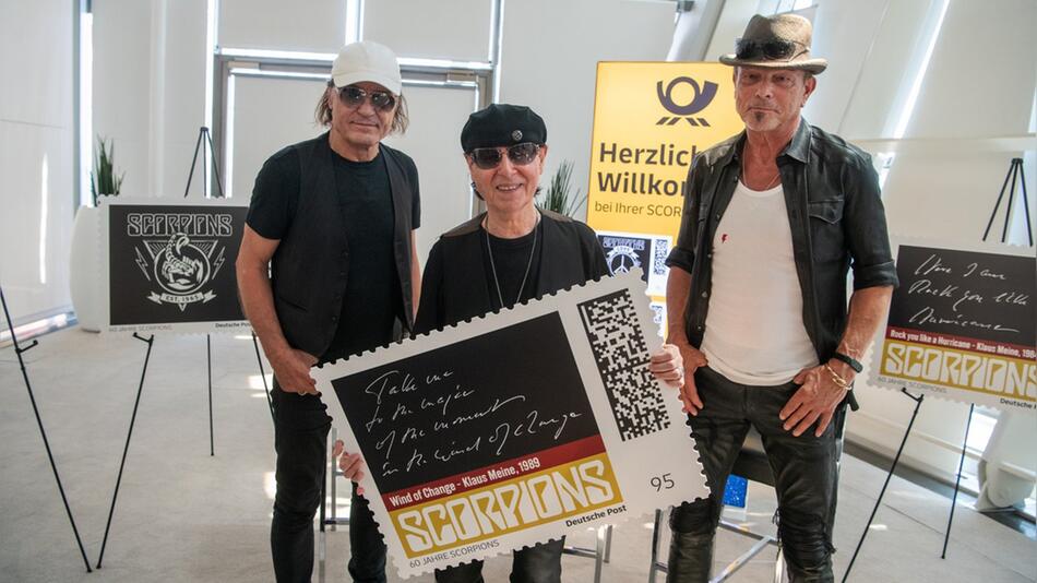 Die Scorpions bekommen vier eigene Briefmarken.