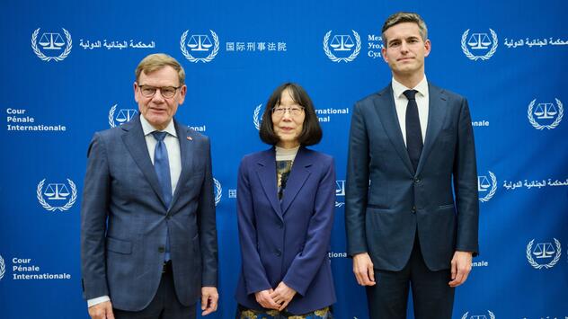 Außenminister Wadephul besucht die Niederlande, Internationaler Strafgerichtshof