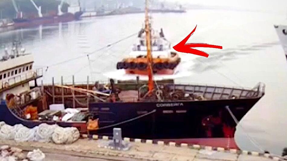 Voll draufgehalten: Schlepper rammt Fischerboot im Hafen