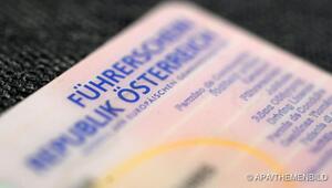 Nahaufnahme einer österreichischen Führerscheinkarte