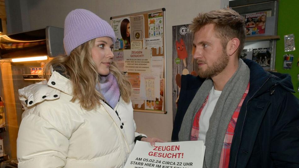 "GZSZ": Bei der Flyeraktion kommen sich Alicia und Paul näher.